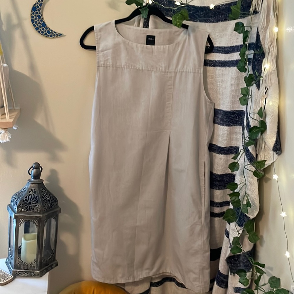 Nau Linen Blend Dress with Pockets